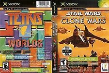 STAR WARS THE CLONE WARS + TETRIS WORLDS  XBOX ORIGINAL