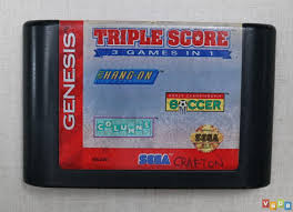 TRIPLE SCORE 3 GAMES IN 1 SEGA GENESIS