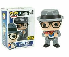 FUNKO POP HEROES DC COMIC SUPER HEROES #145 CLARK KENT HOT TOPIC EXCLUSIVE