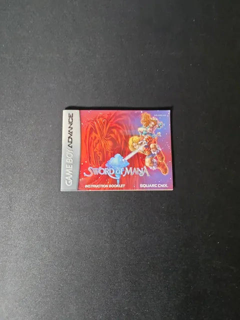 SWORLD OF MANA INSTRUCTION BOOKLET GBA