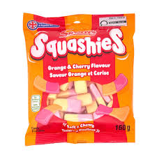 SQUASHIES ORANGE & CHERRE FLAVOR BONBONS