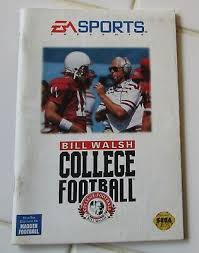 BILL WALSH COLLEGE FOOTBALL SEGA GENESIS