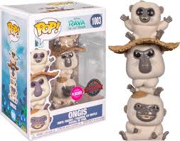 FUNKO POP DISNEY RAYA AND THE LAST DRAGON #1003 ONGIS FLOCKED SPECIAL EDITION