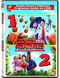 CLOUDY WITH A CHANCE OF MEATBALLS 1 -2 DVD FILMS