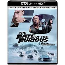 F8 THE FATE OF THE FURIOUS 4K BLU-RAY FILMS
