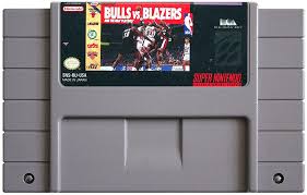 BULLS VS BLAZERS AND THE NBA PLAYOFFS NINTENDO SNES
