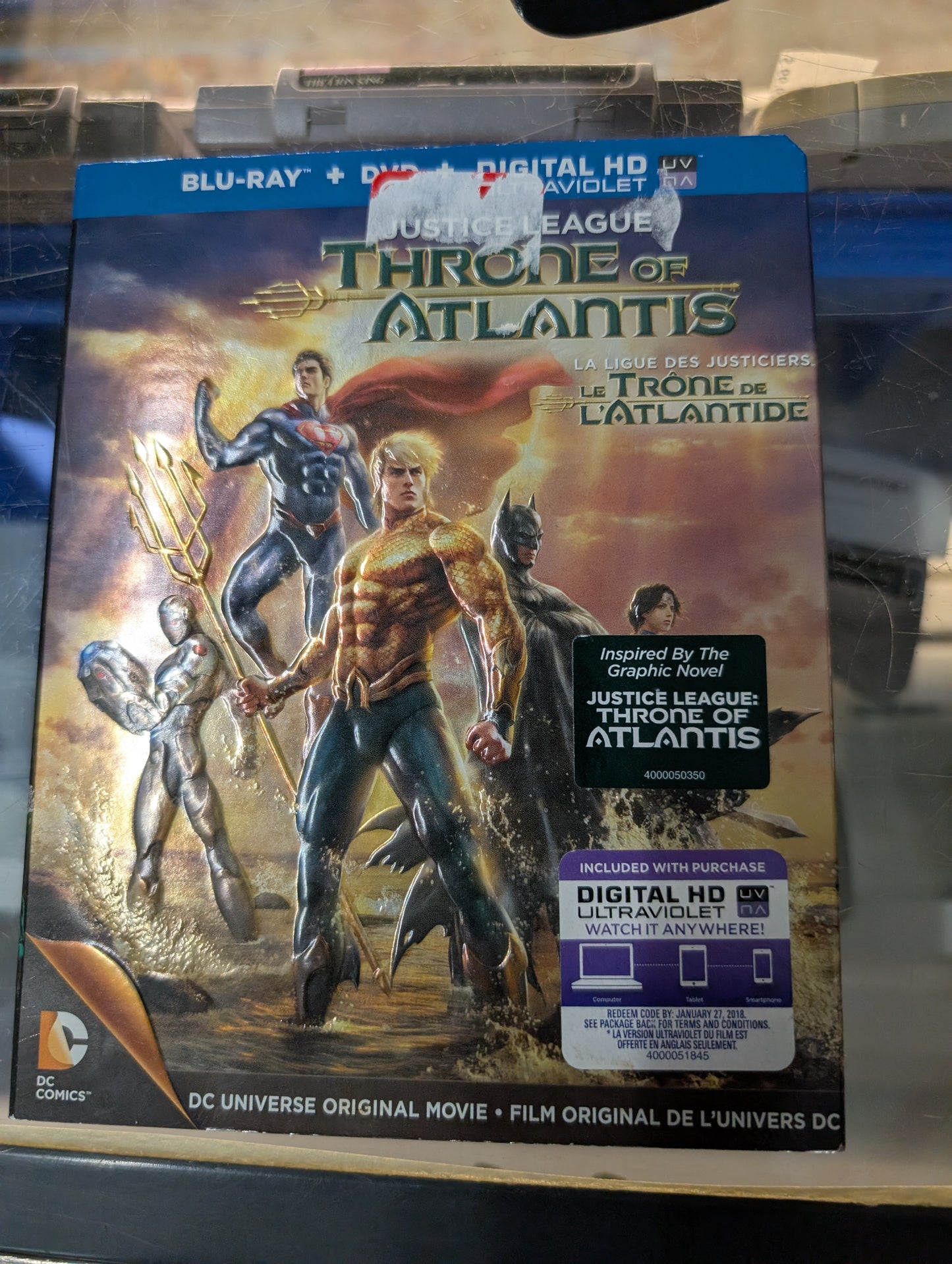 LA LIGUE DES JUSTICIERS LE TRONE DE L'ATLANTIDE FILM COMBO BLU-RAY - DVD - DIGITAL HD UTRAVIOLET