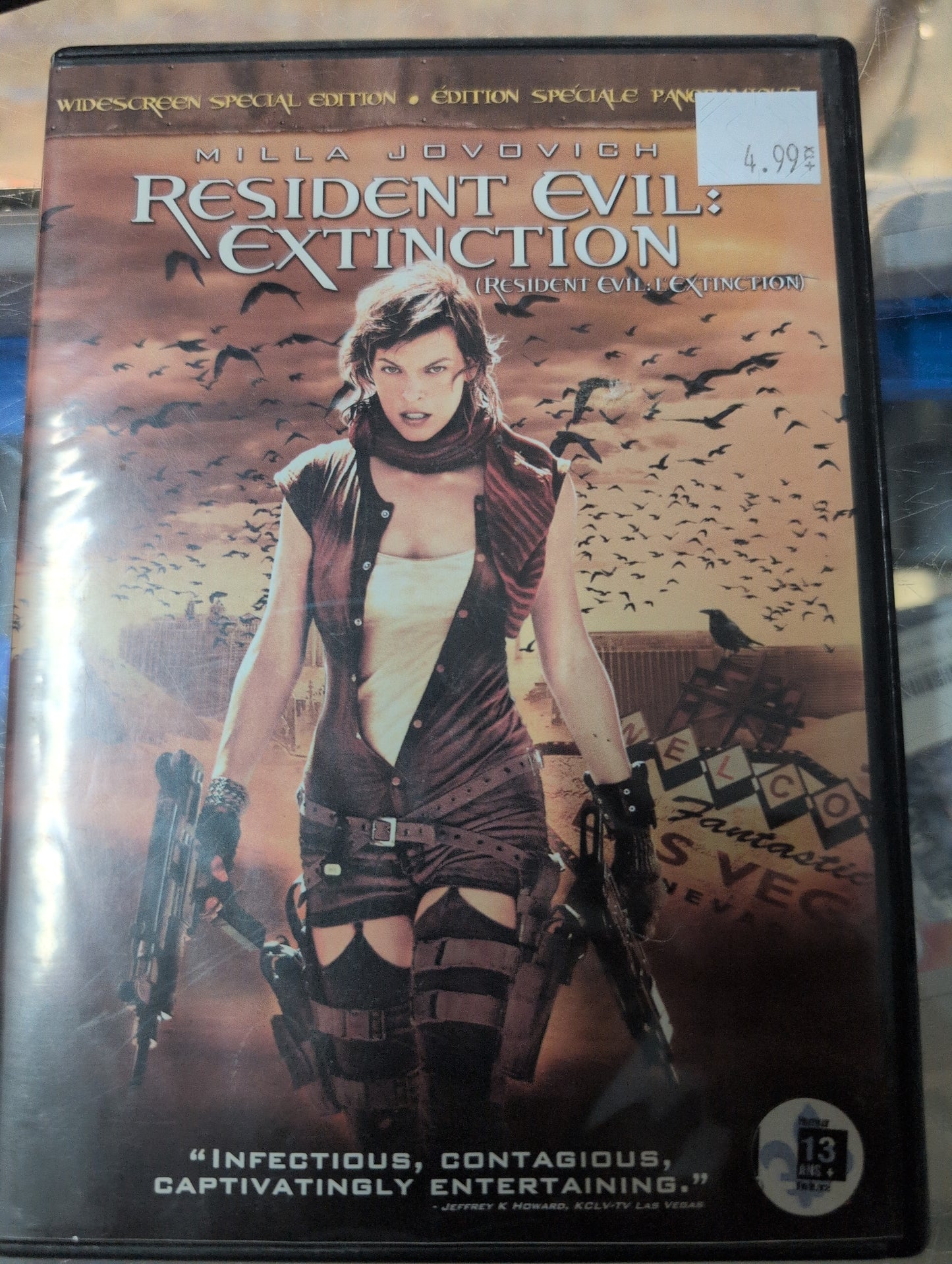 RESIDENT EVIL EXTINCTION FILM DVD