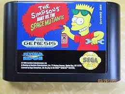 THE SIMPSON'S BART'S VS.THE SPACE SEGA GENESIS
