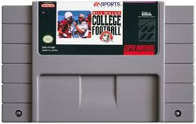 BILL WALSH COLLEGE FOOTBALL NINTENDO SNES