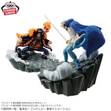 ONE PIECE SENKOUZEKKEI MARSHALL D TEACH - TRAFALGAR LAW FIGURES MANGAS