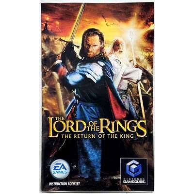 THE LORD OF THE RINGS THE RETURN OF THE KING NINTENDO GAMECUBE MANUEL