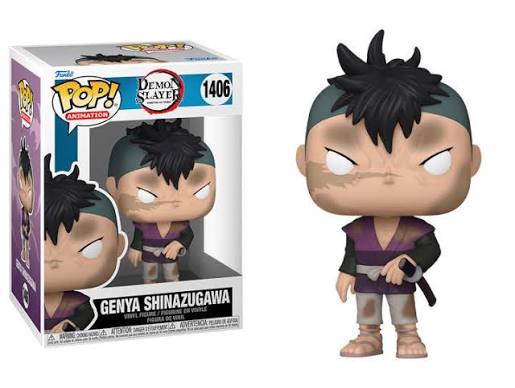 FUNKO POP ANIMATION DEMON SLAYER KIMETSU NO YAIBA #1406 GENYA SHINAZUGAWA