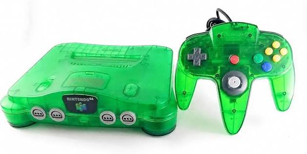 FUNTASTIC JUNGLE GREEN CONSOLE NINTENDO N64