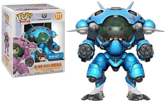 FUNKO POP GAMES OVERWATCH #177 D.VA WITH MEKA ONLY AT WALMART