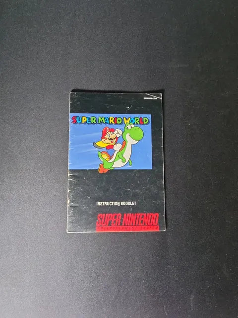 SUPER MARIO WORLD INSTRUCTION BOOKLET NINTENDO SNES