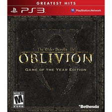 THE ELDER OF SCROLLS IV OBLIVION GAME OF THE YEAR GREATEST HITS PS3