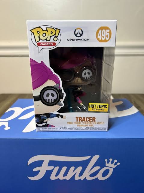 FUNKO POP GAMES OVERWATCH #495 TRACER HOT TOPIC EXCLUSIVE