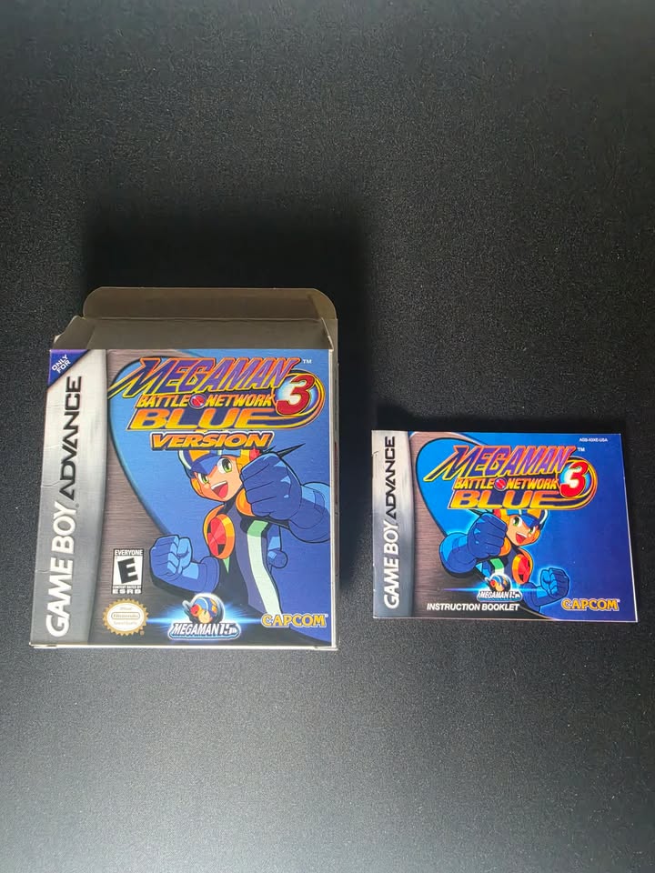 BOX + MANUEL ONLY MEGA MAN BATTLE NETWORK 3 BLUE VERSION