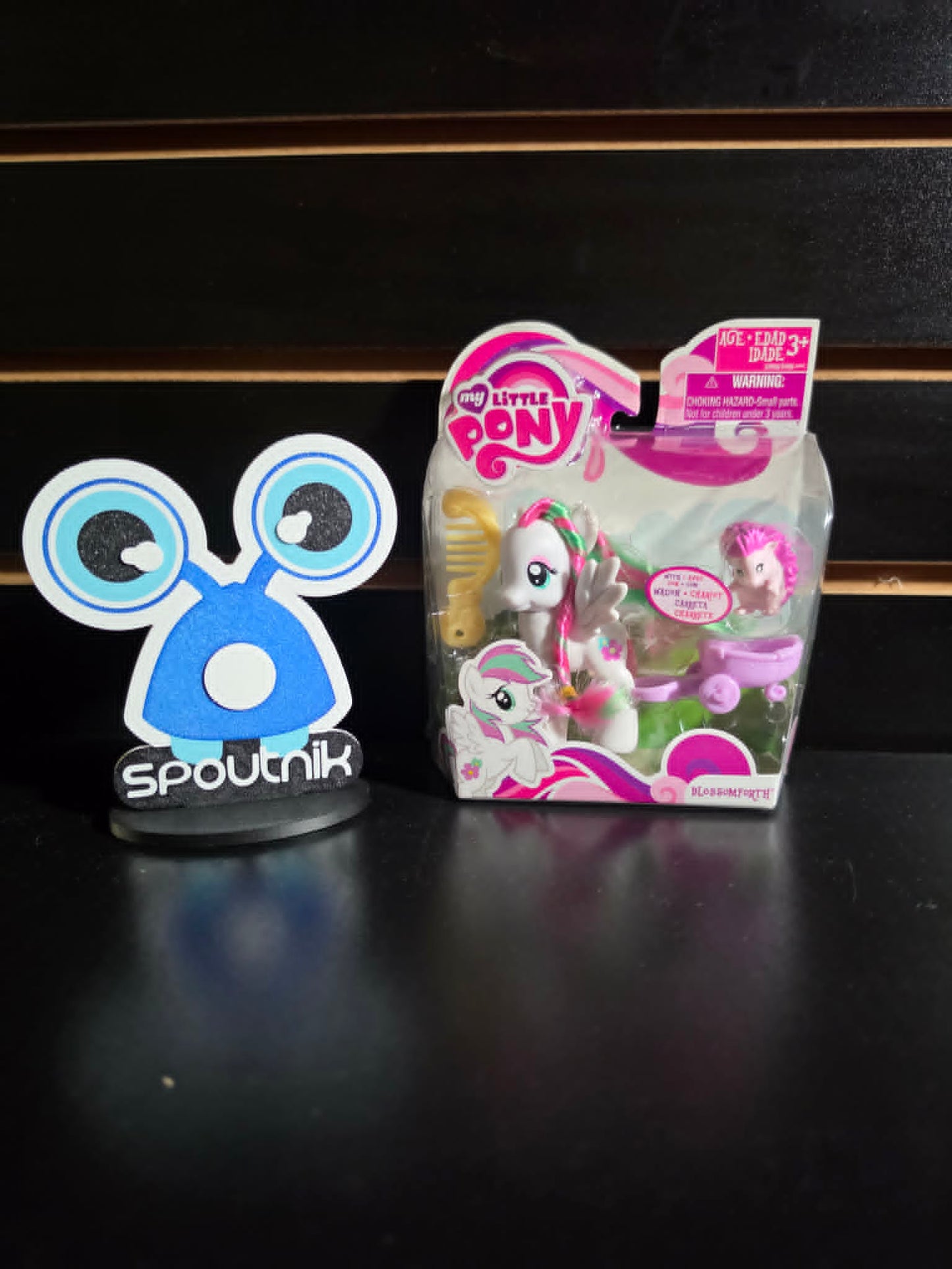 MY LITTLE PONY BLOSSOMFORTH - 3", BRUSHABLE WITH COM AND WAGON