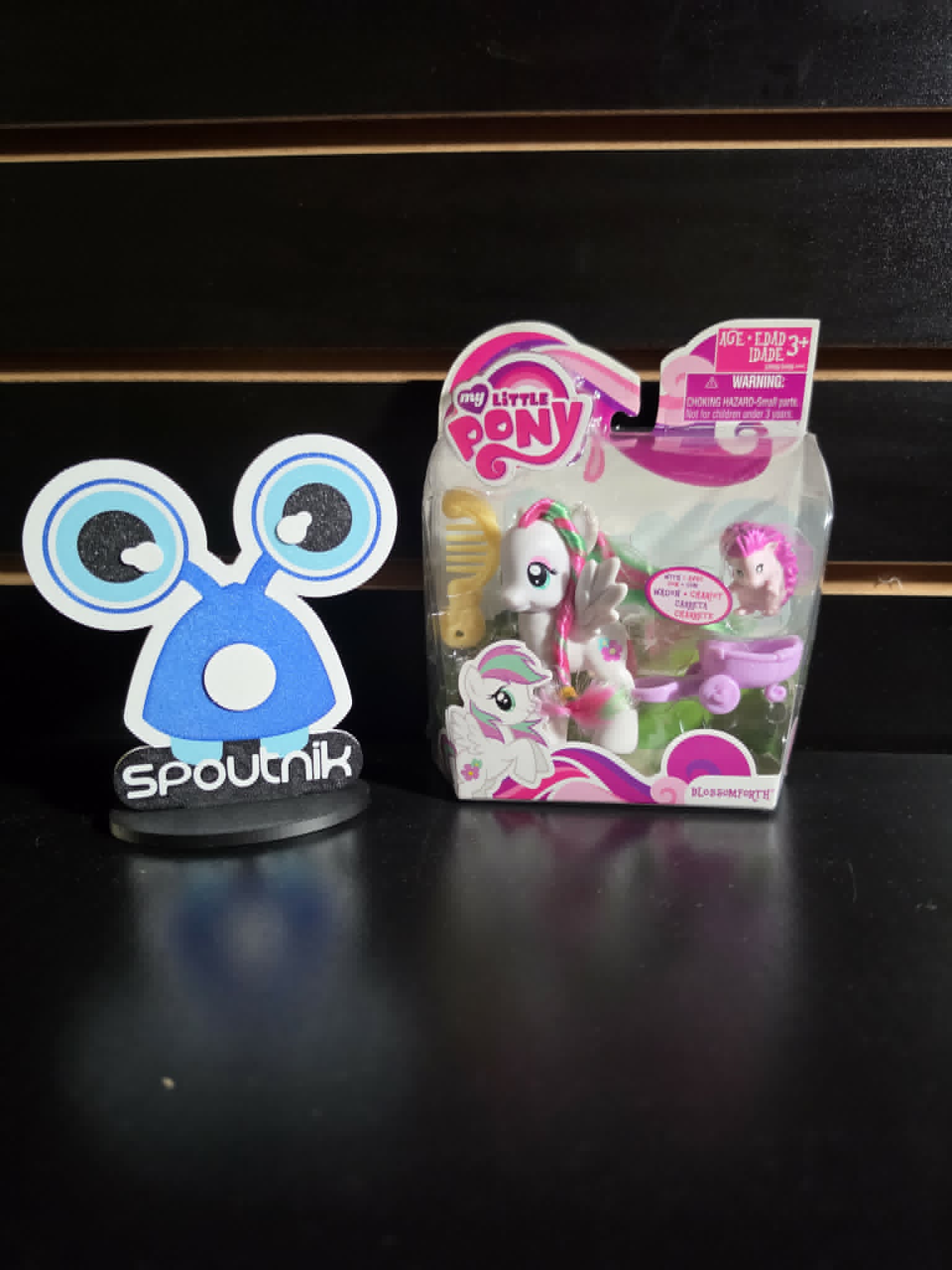 MY LITTLE PONY BLOSSOMFORTH - 3", BRUSHABLE WITH COM AND WAGON