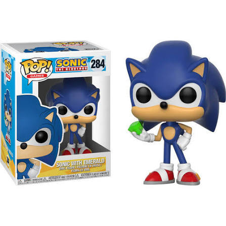FUNKO POP GAMES SONIC THE HEDGEHOG #284 SONI WITH EMERALD