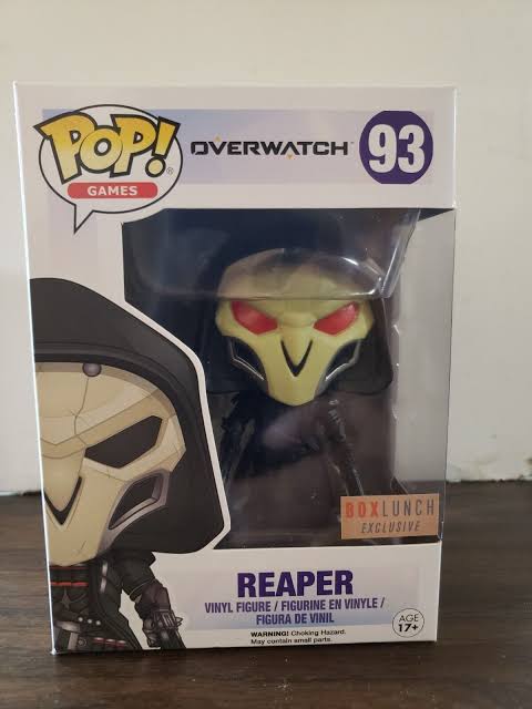 FUNKO POP GAMES OVERWATCH #93 REAPER BOX LUNCH EXCLUSIVE