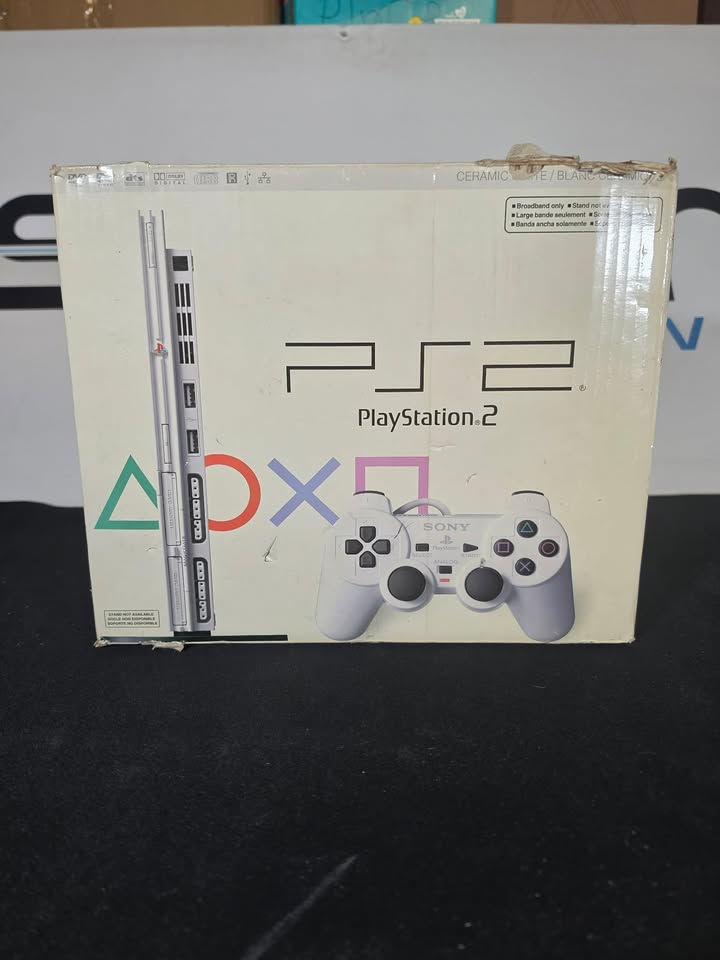 BOITE PS2 BLANCHE CÉRAMIQUE + MANUEL PAS DE CONSOLE