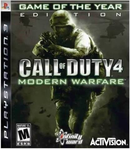 CALL OF DUTY 4 MODERN WARFARE GAME OF THE YEAR PS3