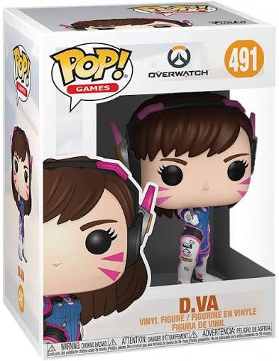 FUNKO POP GAMES OVERWATCH #491 D.VA GLITTER