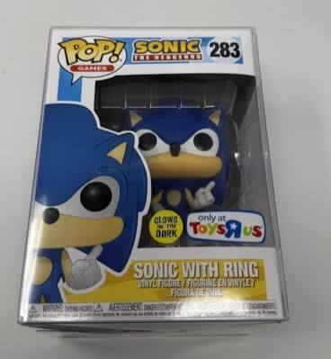 FUNKO POP GAMES SONIC THE HEDGEHOG #283 SONIC WITH RING GLOWS IN THE DARK ONLY AT TOYSRUS