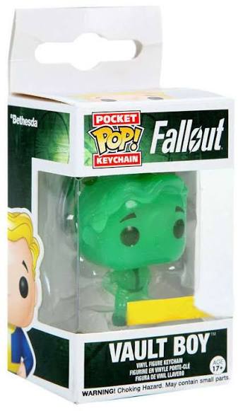 KEYCHAIN FALLOUT VAULT BOY HOT TOPIC GLOW IN THE DARK EXCLUSIVE LIQUIDATION