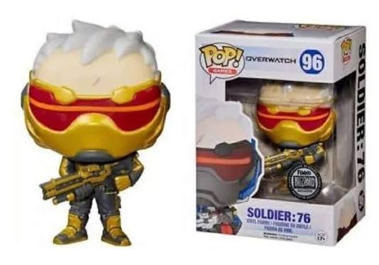 FUNKO POP GAMES OVERWATCH #96 SOLDIER : 76 BLIZZARD ENTERTAINMENT EXCLUSIVE
