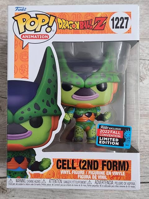 FUNKO POP ANIMATION DRAGON BALL Z #1227 CELL 2ND FORM 2022 FALL CONVENTION LIMITED EDITION