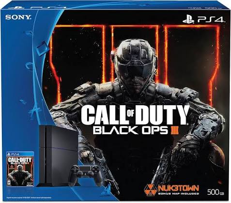 CONSOLE PS4 CALL OF DUTY BLACK OPP III 500 GB CONSOLES EN BOÎTE PAS DE JEU