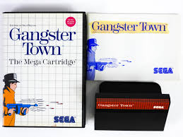 GANGSTER TOWN THE MEGA CARTRIDGE SEGA MASTER SYSTEM CIB