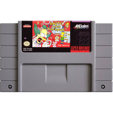 KRUSTY'S SUPER FUN HOUSE NINTENDO SNES