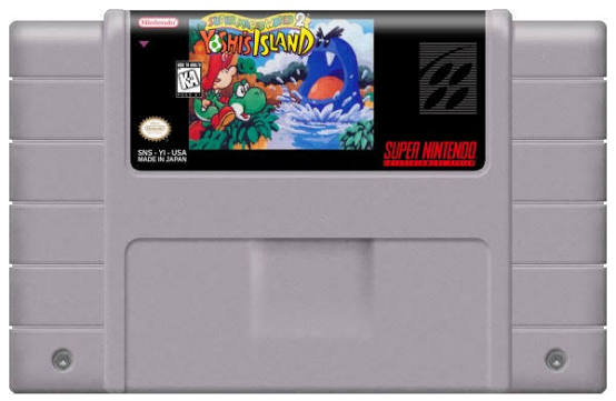 SUPER MARIO WORLD 2 YOSHI ISLAND NINTENDO SNES