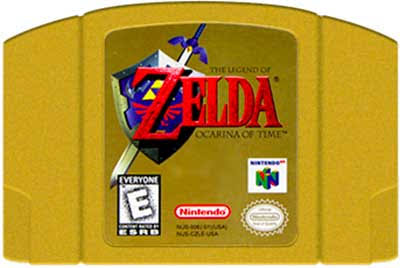 THE LEGEND OF ZELDA OCARINA OF TIME GOLD N64