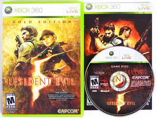 RESIDENT EVIL 5 GOLD EDITION XBOX 360 CIB