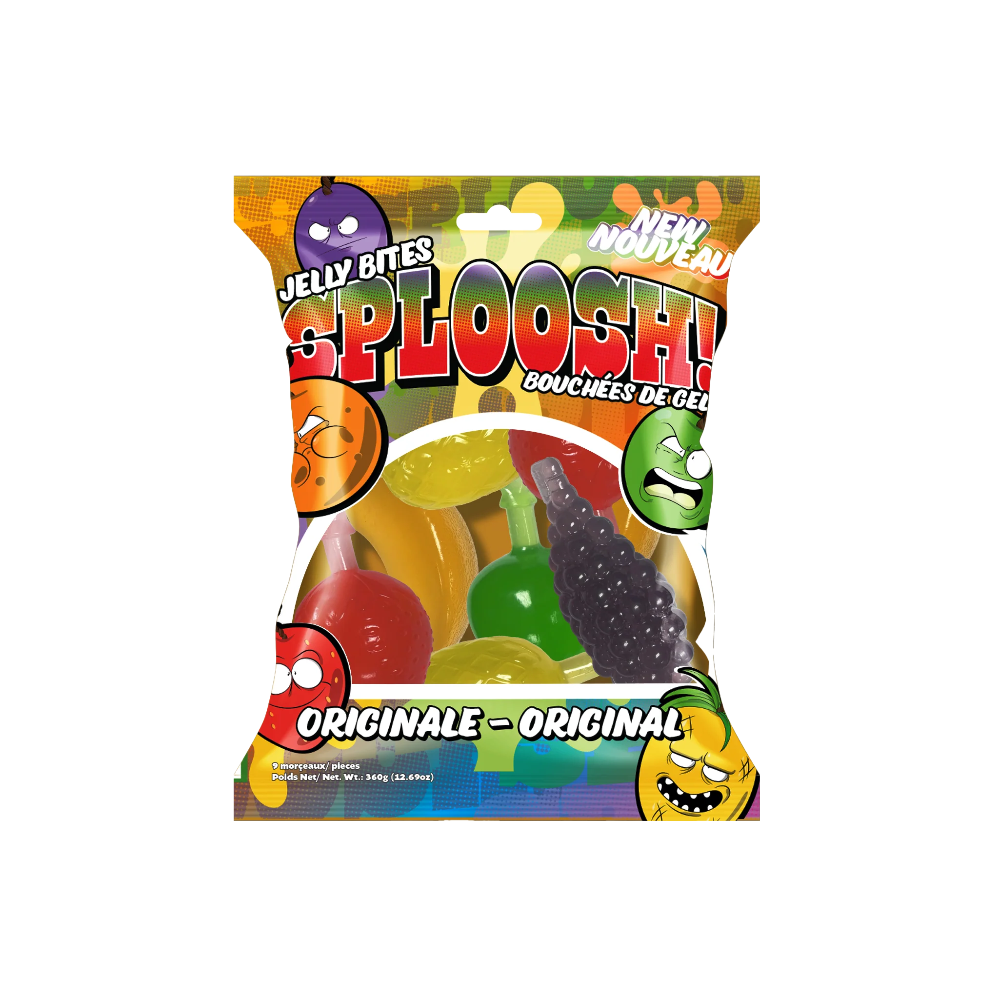 BONBONS JELLY BITES SPLOOSH ORIGINAL BOUCHÉES DE GELÉE 360G