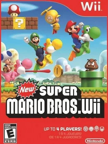 NEW SUPER MARIO BROS NINTENDO WII ORIGINAL RÉIMPRIMÉE