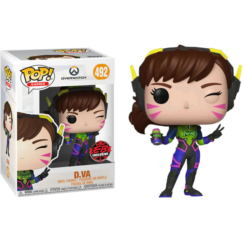FUNKO POP GAMES OVERWATCH #492 D.VA EB EXCLUSIVE