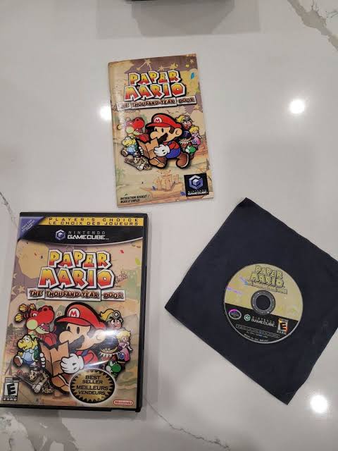 PAPER MARIO THE THOUSAND-YEAR DOOR PLAYER'S CHOICE NINTENDO GAMECUBE CIB
