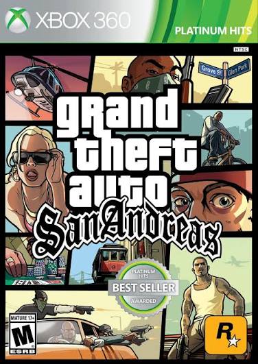 GRAND THEFT AUTO SAN ANDREAS PLATINUM HITS XBOX 360