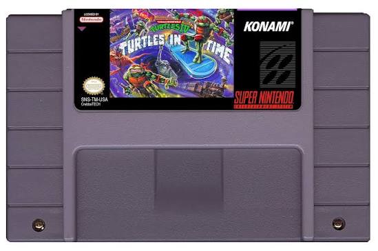 TEENAGE MUTANT NINJA TURTLES IV TURTLES IN TIME NINTENDO SNES