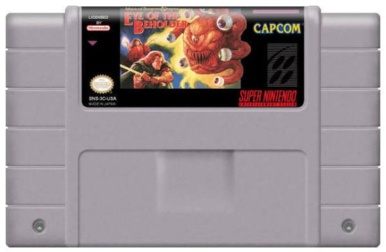 ADVANCE DUNGEONS & DRAGONS EYE OF THE BEHOLDER NINTENDO SNES