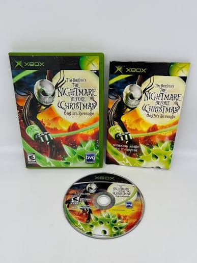 TIM BURTON'S THE NIGHTMARE BEFORE CHRISTMAS OOGLE'S REVENGE XBOX ORIGINAL CIB