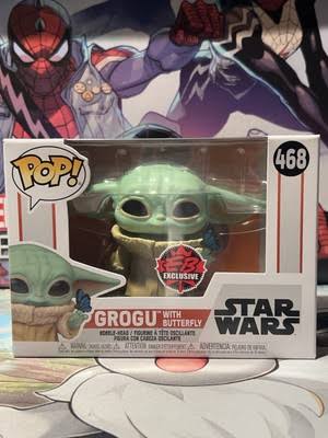 FUNKO POP STAR WARS #468 GROGU WITH BUTTERFLY EB EXCLUSIVE