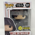 FUNKO POP STAR WARS #501 LUKE SKYWALKER GLOWS IN THE DARK ENTERTAINMENT EARTH EXCLUSIVE LIMITED EDITION